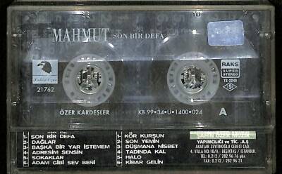 Mahmut - Son Bir Defa Kaset ( İkinci El ) KST23998 - 2