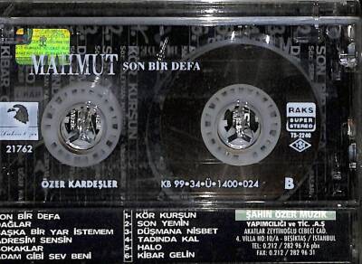 Mahmut - Son Bir Defa Kaset ( İkinci El ) KST25389 - 2