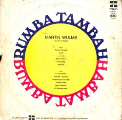 Martin Wulms And His Orchestra – Rumba Tambah 1975 Turkey LP (109) PLK17407 - 2