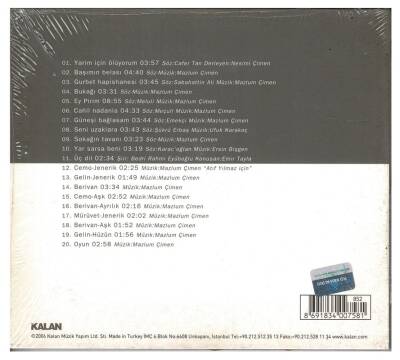 Mazlum Çimen - Buluşmalar CD Müzik CD309 - 8