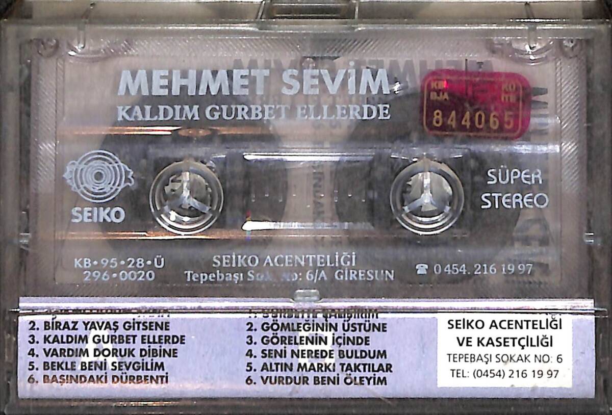 Mehmet Sevim - Kaldım Gurbet Ellerde Kaset (İkinci El) KST26537 - 2