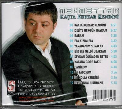 Mehmet Tak - Kaçta Kurtar Kendini ( Sıfır Ürün ) CD Müzik CD730 - 8