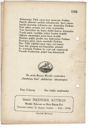 Memesiz Fadime - Kahraman Kadın Türke Armağan Nota Kitapçığı EFM1969 - 5