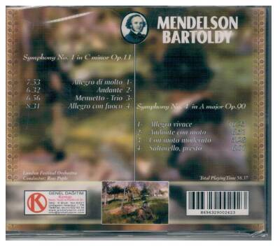 Mendelson - Bartolody - Symphony No.1,4 CD4 - 8