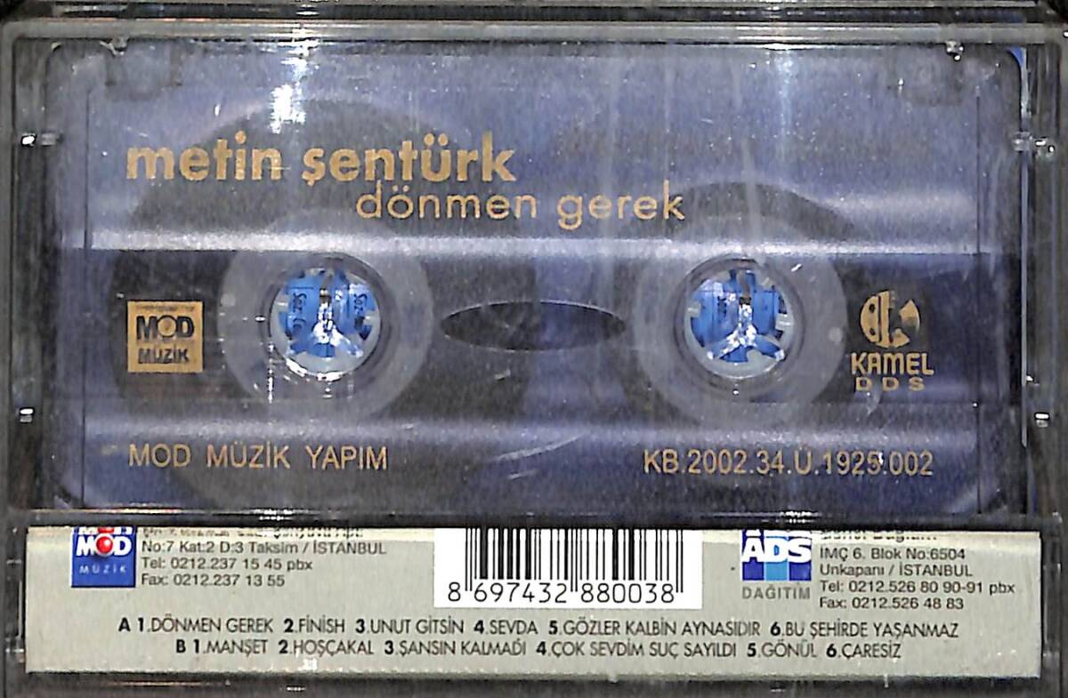 Metin Şentürk - Dönmen Gerek Kaset (İkinci El) KST27422 - 2