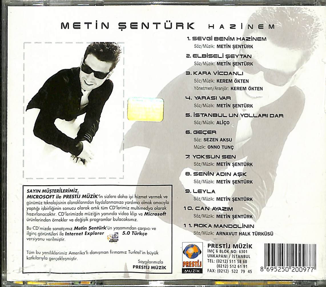 Metin Şentürk - Hazinem CD (İkinci El) CD3517 - 2