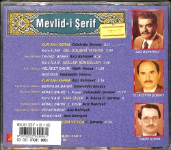 Mevlîd-i Şerif - Aziz Bahriyeli - Kadir Konya - Celalettin Şensoy CD (Sıfır) CD3712 - 2