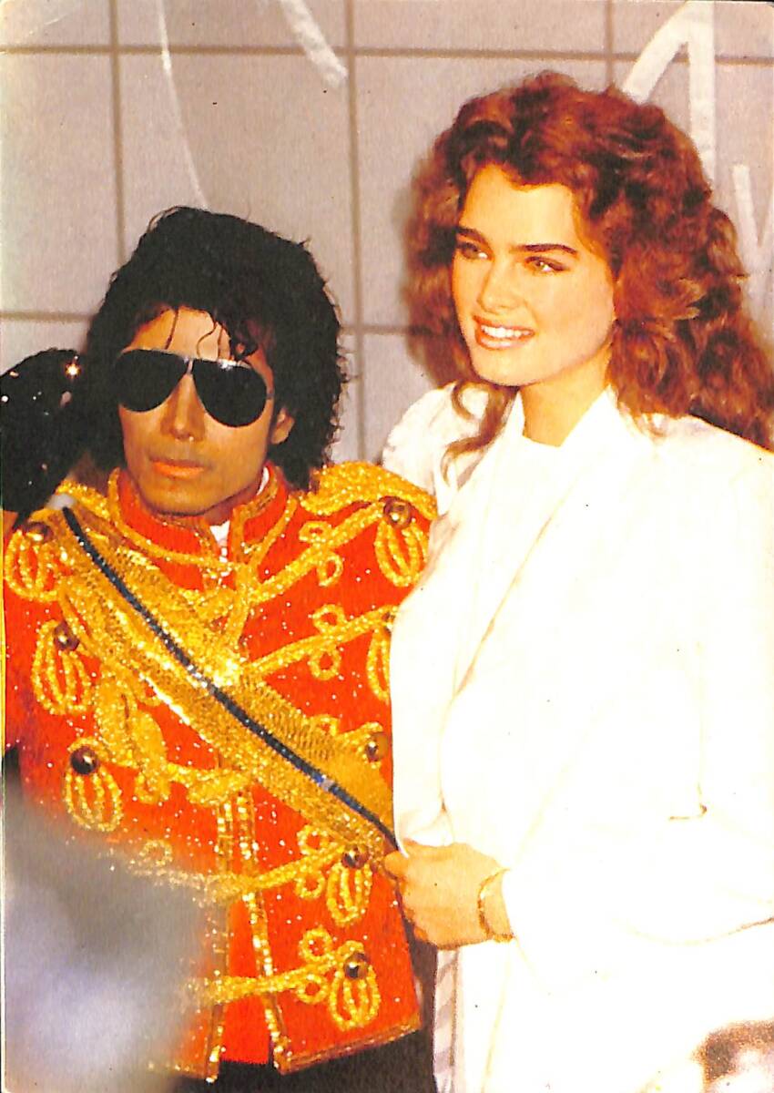 Michael Jackson-Brooke Shields Kartpostal (Küçük Boy) KRT21594 - 1