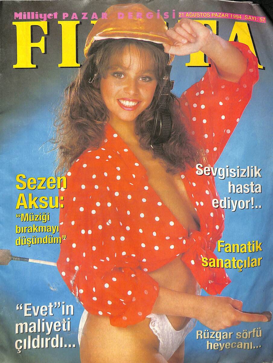 Milliyet Fiesta Dergisi 21 Ağustos 1994 Sayı : 57 - Sezen Aksu : '' Müziği Bırakmayı Düşündüm '' NDR89026 - 1