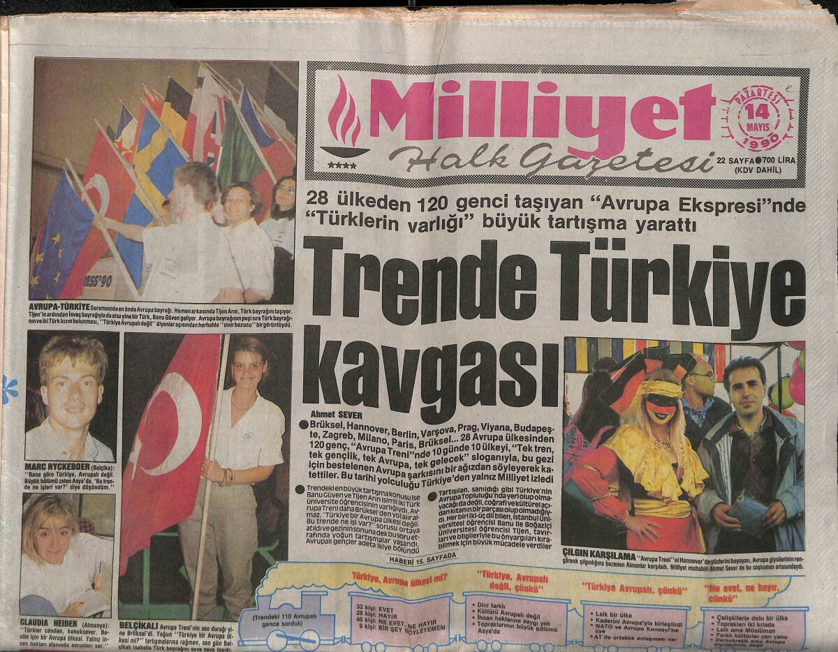 Milliyet Gazetesi 14 Mayıs 1990 - Beşiktaş Başkanı Seba İle Sıcağı Sıcağına - Semra Özal'dan Boykota Destek GZ150810 - 1