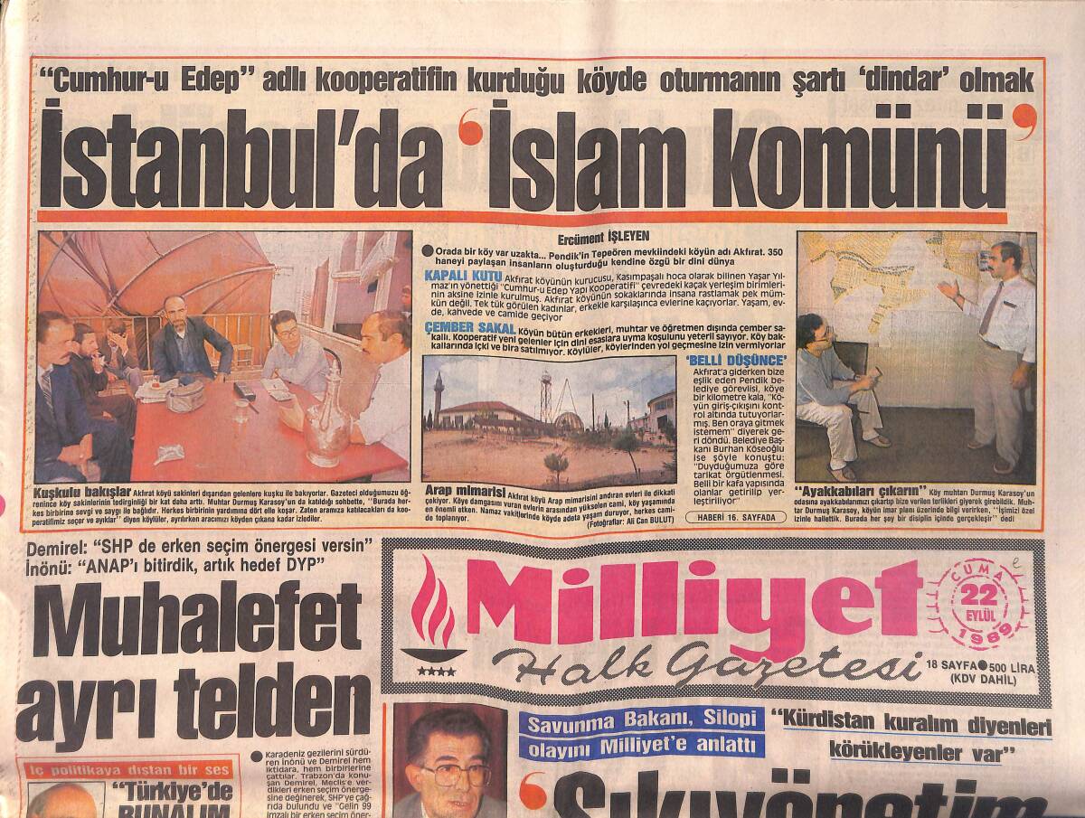 Milliyet Gazetesi 22 Eylül 1989 - Türkiye, Türkiye'ye Yenildi - Gülşen Bubikoğlu'ndan Büyük Sürprizler 