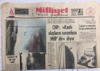 Milliyet Gazetesi 30 Ocak 1976 - CHP Kanlı Olayların Sorumlusu MHPdir ...