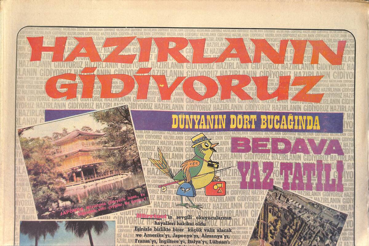 Milliyet Gazetesi Hafta Sonu Eki 4 Haziran 1972 - Fatma Girik Kör Oluyordu - Ayşecik İsviçre'de Türklerle Konuşuyor GZ156536 - 1