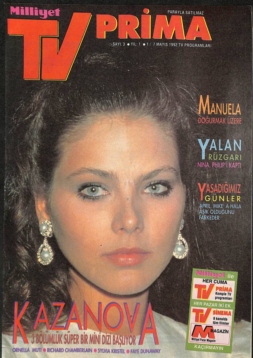 Milliyet TV Prima Sayı:3 / 1-7 Mayıs 1992 / Yalan Rüzgarı Nina , Philip'i Kaptı NDR89124 - 1