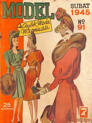 MODEL AYLIK MODA MECMUASI Şubat 1945 No91 DRG334 - 1