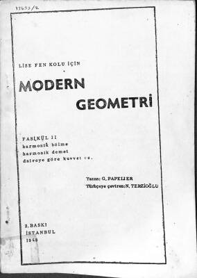 Modern Geometri Fasikül II Lise Fen Kolu İçin KTP2832 - 1