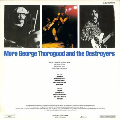 More George Thorogood And The Destroyers (1980 - France) LP (109) PLK18962 - 2