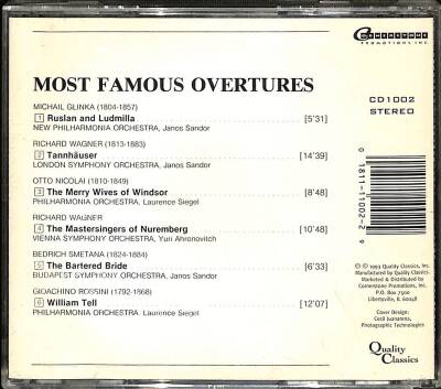 Most Famous Overtures* ( İkinci El ) CD Müzik CD1658 - 2