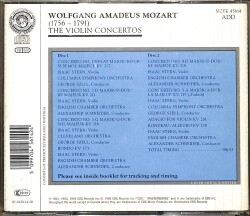 Mozart - The Violin Concertos CD (İkinci El) CD3692 - 2