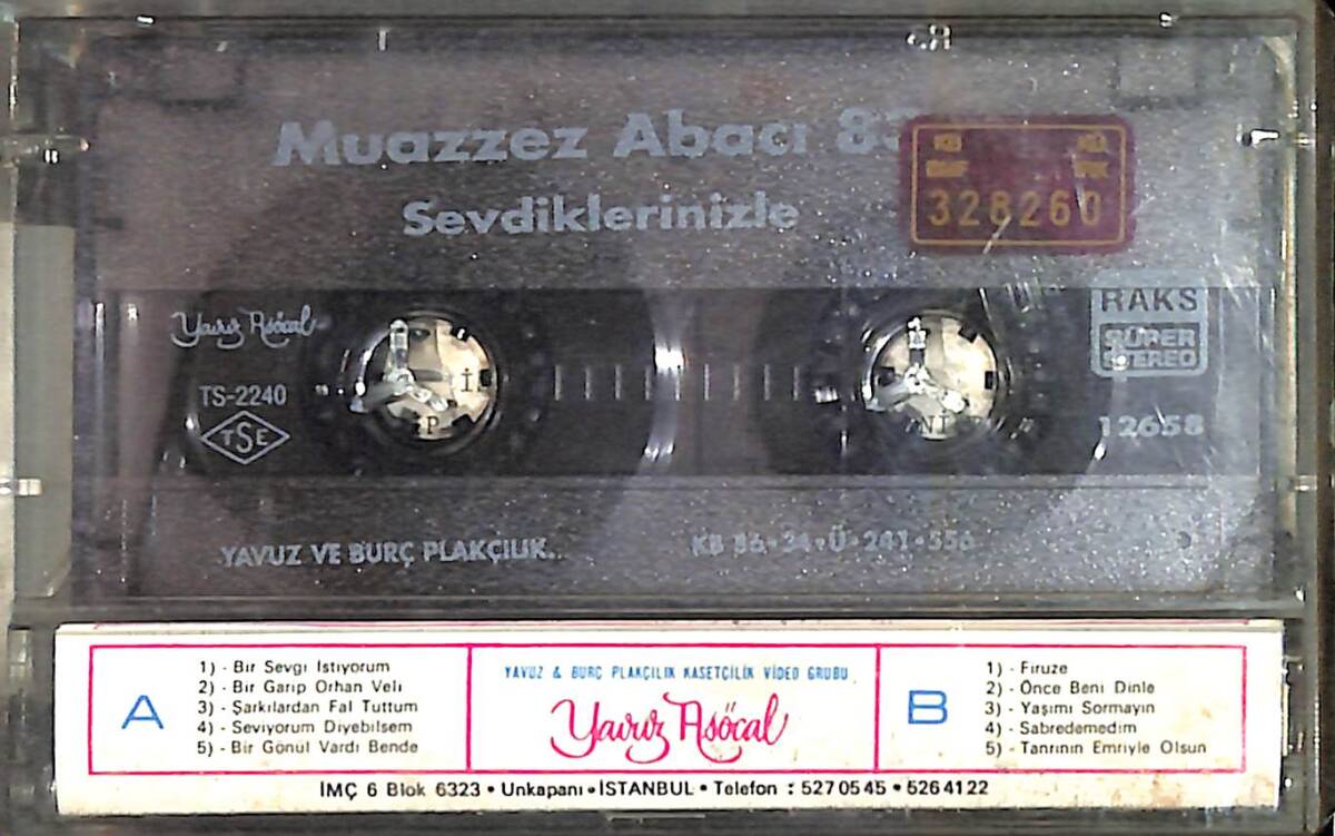 Muazzez Abacı '83 Sevdiklerinizle Kaset (Bordo Bandrol - İkinci El) KST27302 - 2