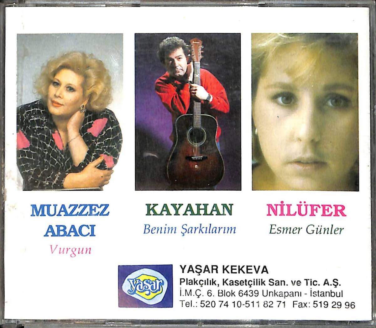 Muazzez Abacı - Vurgun / Kayahan - Benim Şarkılarım / Nilüfer - Esmer Günler CD (İkinci El) CD3713 - 1