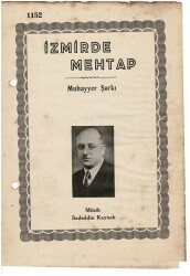 Muhayyer Şarkı - İzmirde Mehtap Nota Kitapçığı EFM1966 - 4