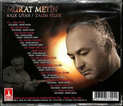 Murat Metin - Kalk Uyan Zalim Felek (Sıfır Ürün) CD Müzik CD2026 - 2