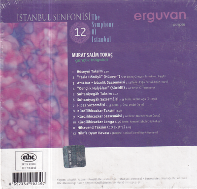 Murat Salim Tokaç - İstanbul Senfonisi Erguvan 12 (Sıfır Ürün) CD Müzik CD1450 - 2