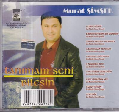 Murat Şimşek *Tanımam Seni Bilesin * ( İkinci El ) CD Müzik CD1042 - 2