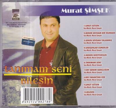 Murat Şimşek *Tanımam Seni Bilesin * ( İkinci El ) CD Müzik CD1120 - 2