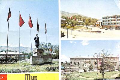 Muş Şehirden Üç Görünüş Kartpostal KRT15441 - 1