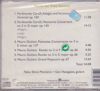 Music For Two Guitars (Sıfır Ürün) CD Müzik CD861 - 8