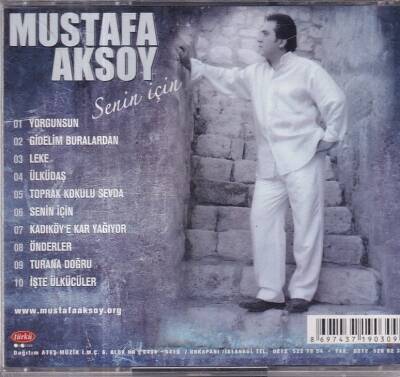 Mustafa Aksoy *Senin İçin * ( İkinci El ) CD Müzik CD1154 - 2