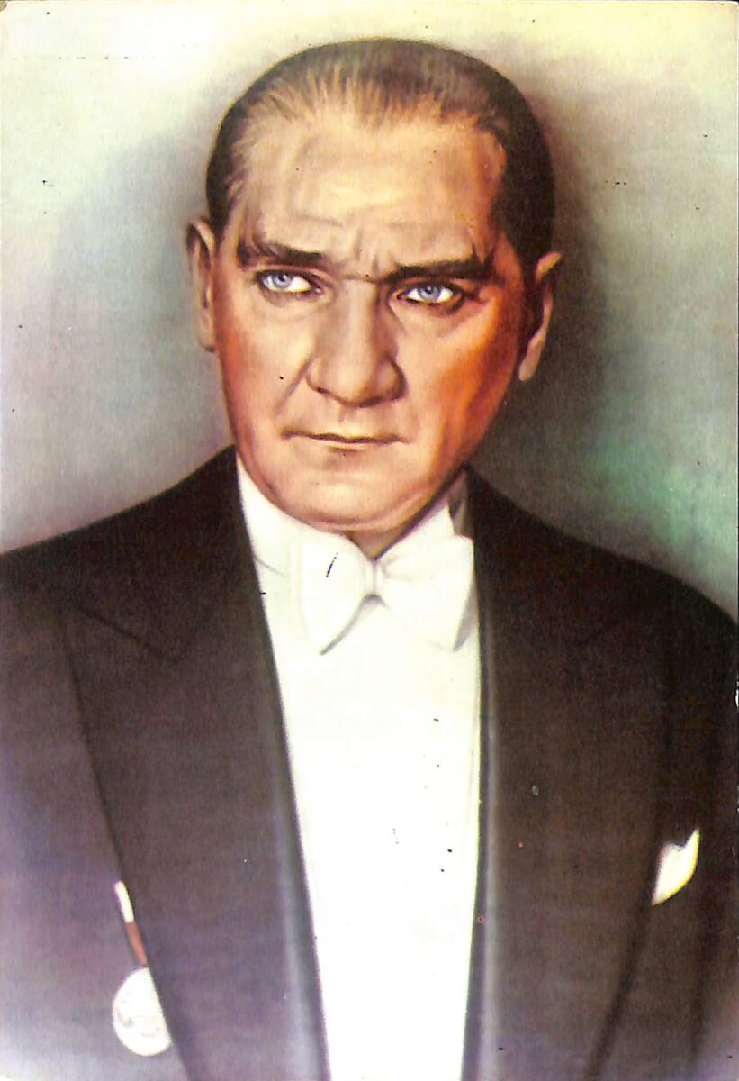 Mustafa Kemal Atatürk Kartpostal (Küçük Boy) KRT22532 - 1