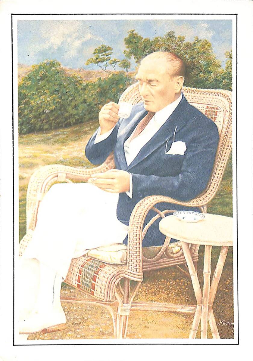 Mustafa Kemal Atatürk Kartpostal (Küçük Boy) KRT22535 - 1