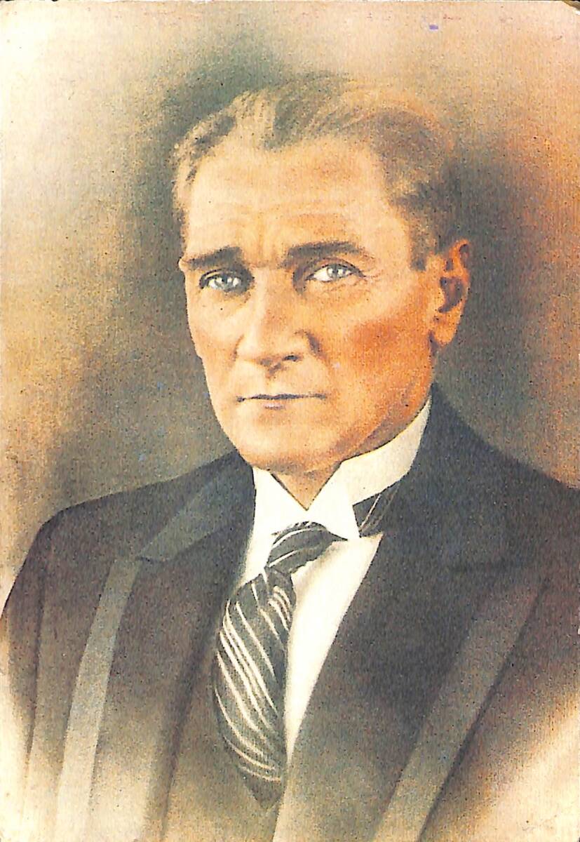 Mustafa Kemal Atatürk Kartpostal (Küçük Boy) KRT22740 - 1