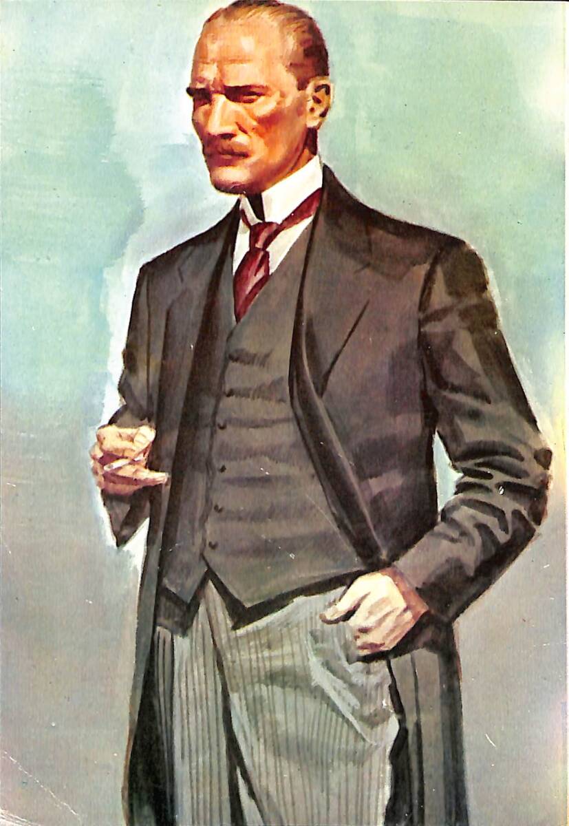 Mustafa Kemal Atatürk Kartpostal (Küçük Boy) KRT22741 - 1