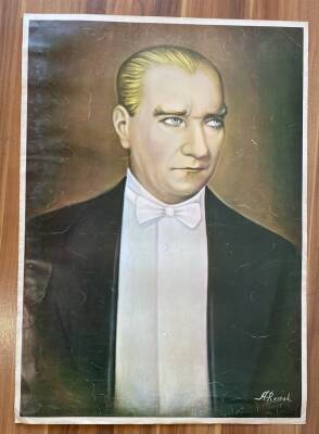 Mustafa Kemal Atatürk ULTRA DEV BOY KARTPOSTAL (50x70 cm) KRT17462 - 1