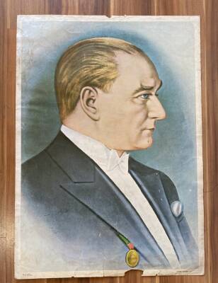 Mustafa Kemal Atatürk ULTRA DEV BOY KARTPOSTAL (50x70 cm) KRT17463 - 1