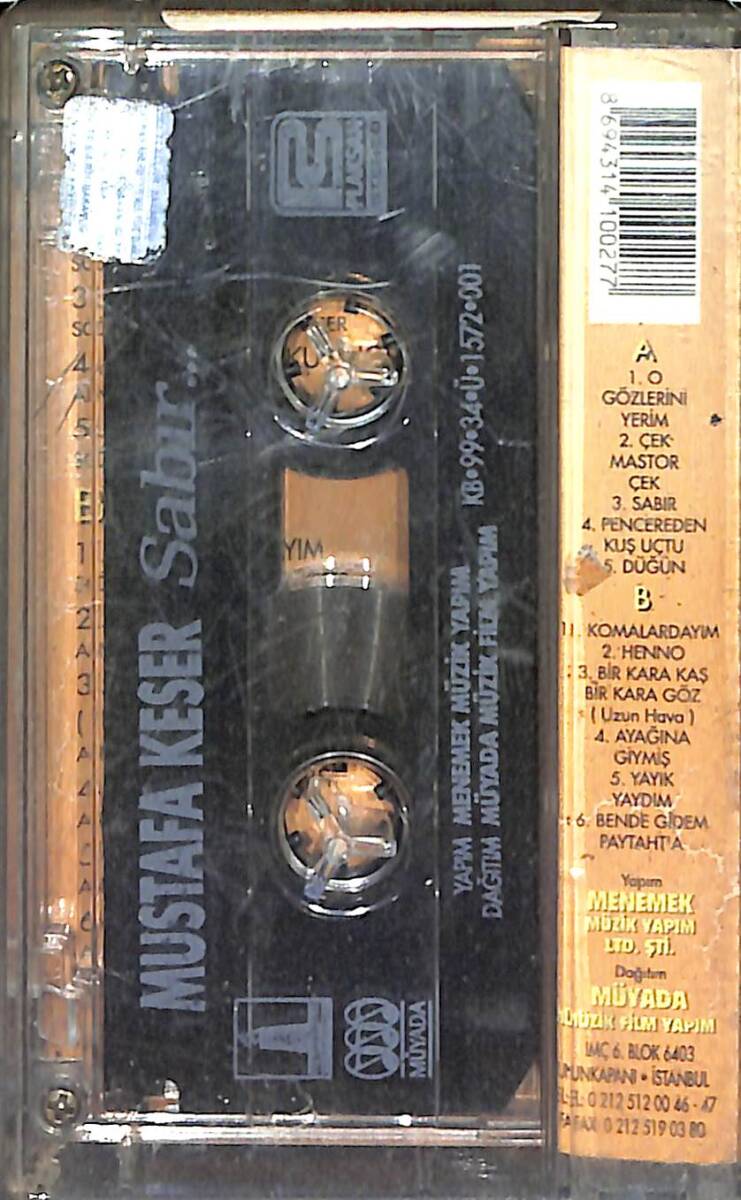 Mustafa Keser - Sabır Kaset (İkinci El) KST27315 - 2