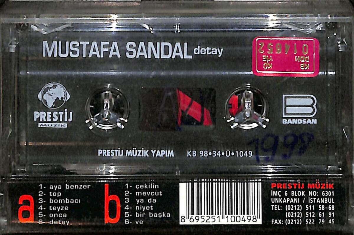 Mustafa Sandal - Detay Kaset (İkinci El) KST26433 - 2