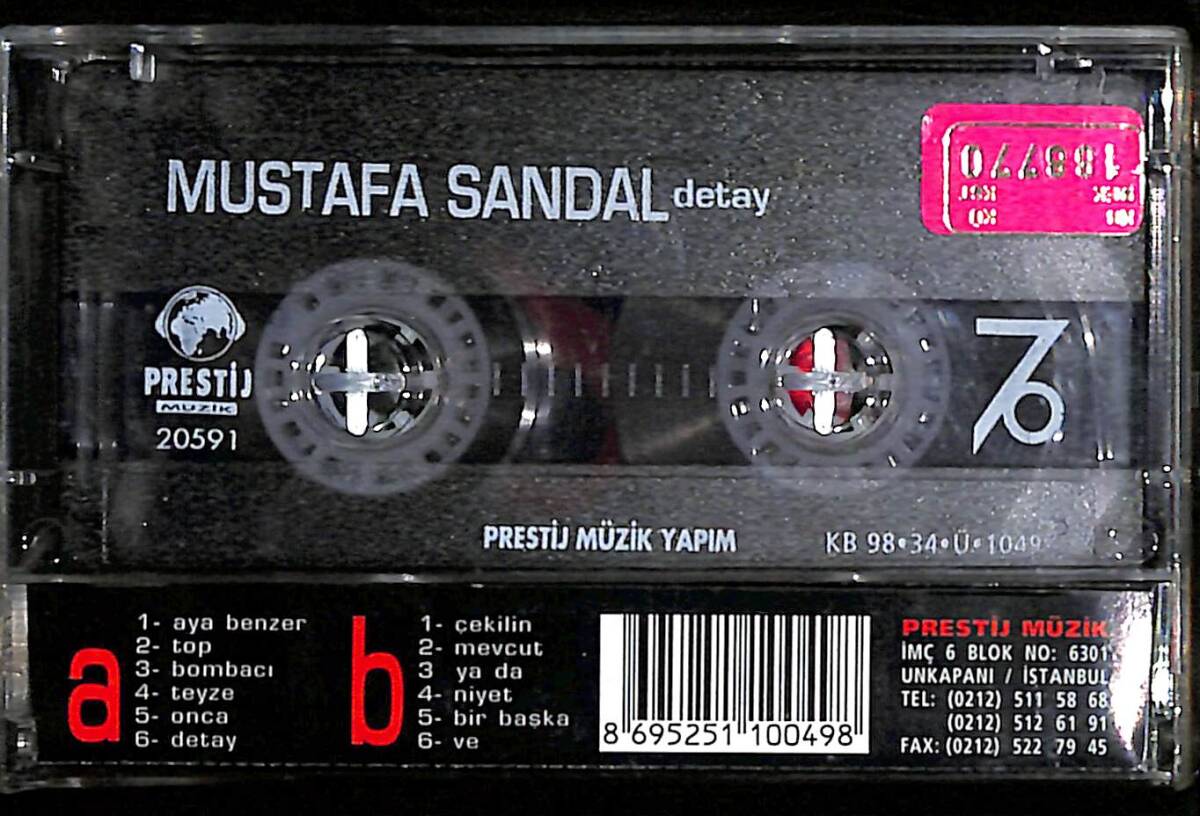 Mustafa Sandal - Detay Kaset (Pembe Bandrol - İkinci El) KST27169 - 2