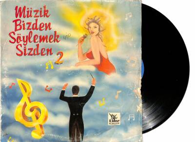 Müzik Bizden Söylemek Sizden Aşık Mahzuni, Selami Şahin, Mahmut Tuncer, Mustafa Topaloğlu (Dönem Baskı) LP Plak (107.5) PLK22078 - 1