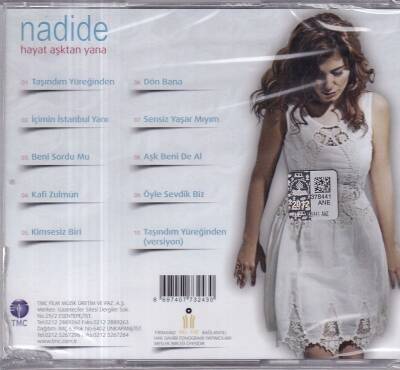 Nadide - Hayat Aşktan Yana (Sıfır Ürün) CD Müzik CD1056 - 2