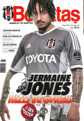 NAMAĞLUP TEK ŞAMPİYON BEŞİKTAŞ DERGİSİ SAYI4 Nisan 2014 - Jermaine Jones KTP3351 - 1