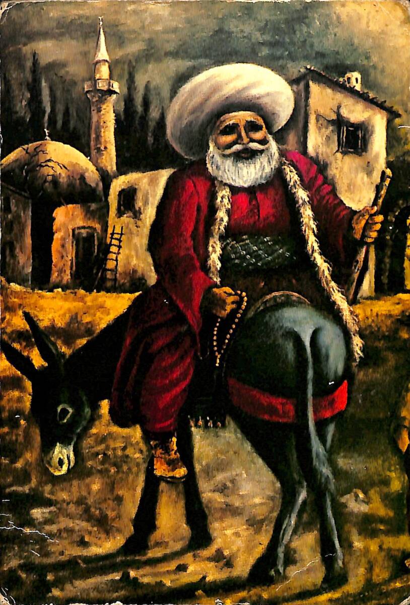 Nasrettin Hoca Kartpostal (Küçük Boy) KRT22794 - 1