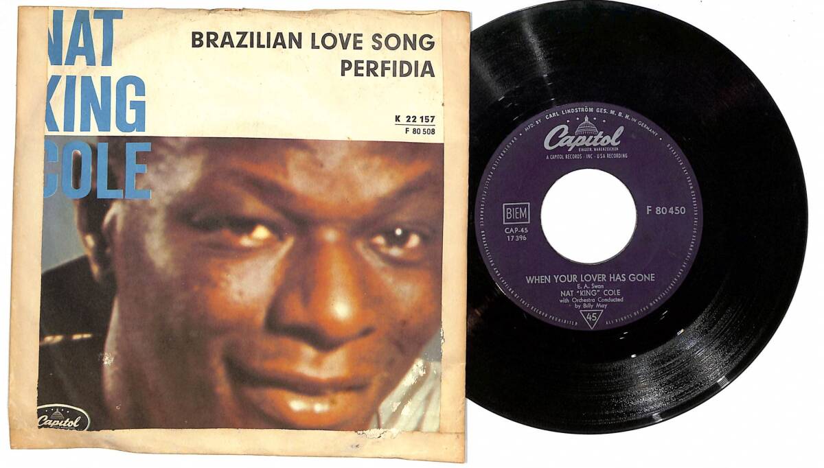 Nat Kıng Cole - Brazilian Love Song / I Would Do Anythıng For You PLAK (10/6) PLK24852 - 1