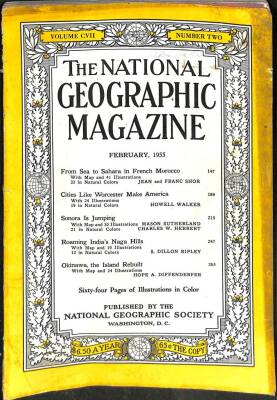 National Geographic February 1955 - From Sea to Sahara in French Morocco,Okinawa,Roaming Indias Naga Hills NDR62574 - 3