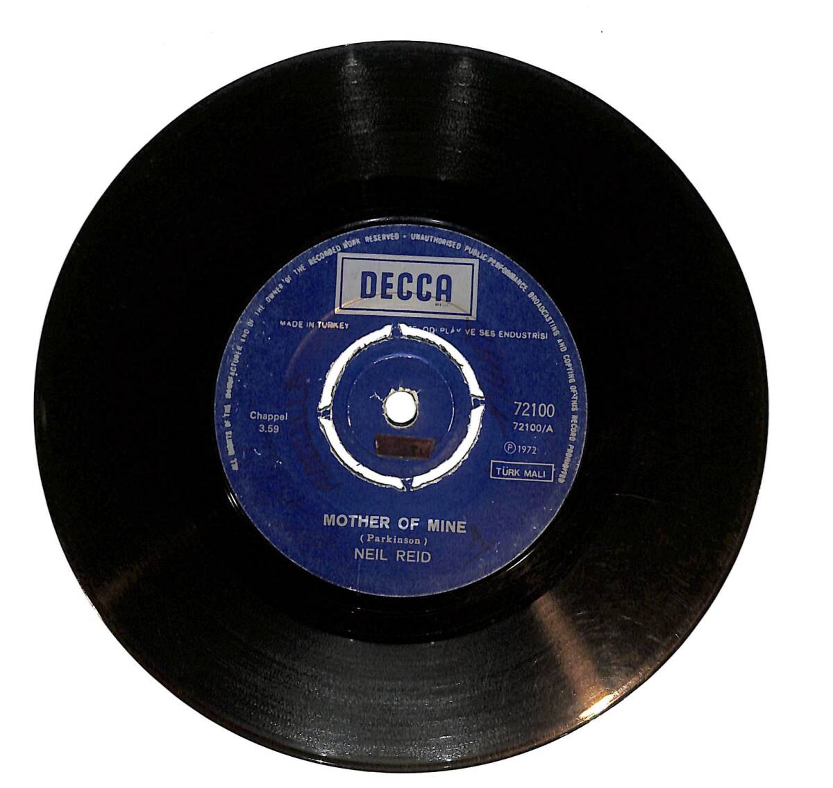 Neil Reid - Mother Of Mine / If Could Write A Song PLAK (10/7) PLK24366 - 1