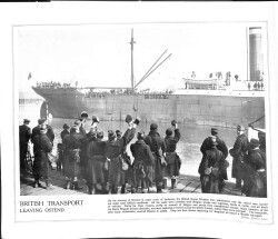 NELSONS PORTFOLIO OF WAR PICTURES PART 20 21 Ağustos 1915 - British Transport Leaving Ostend NDR70052 - 2